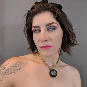 Custom Glass Galaxy Hemp Necklace